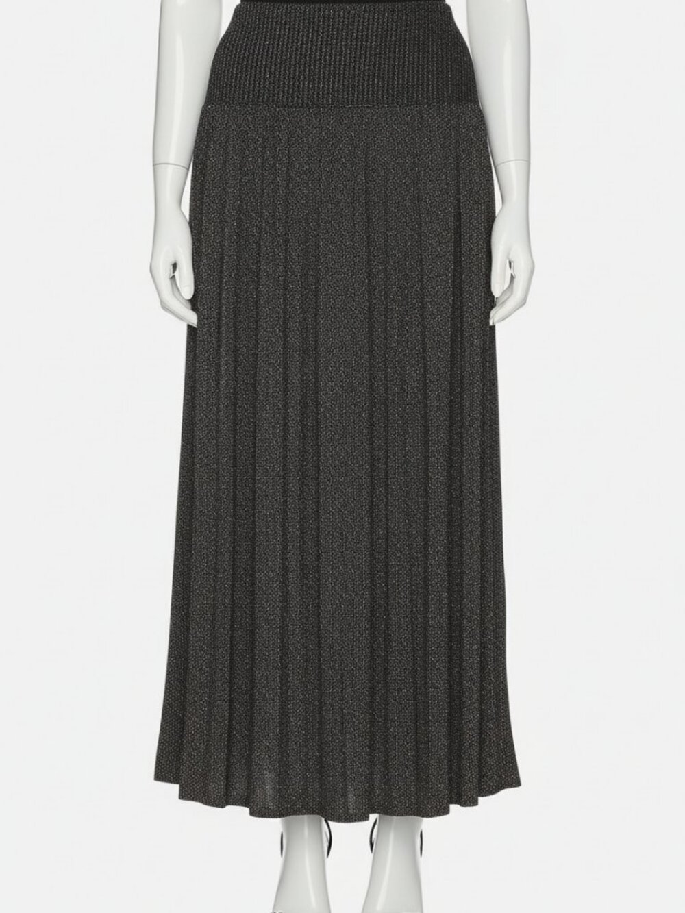 Zimmerman Women Black Crush Metallic Flare Skirt Size 0